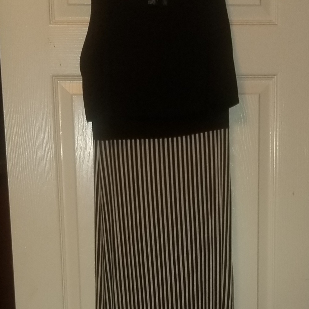 Maxi strip dress
